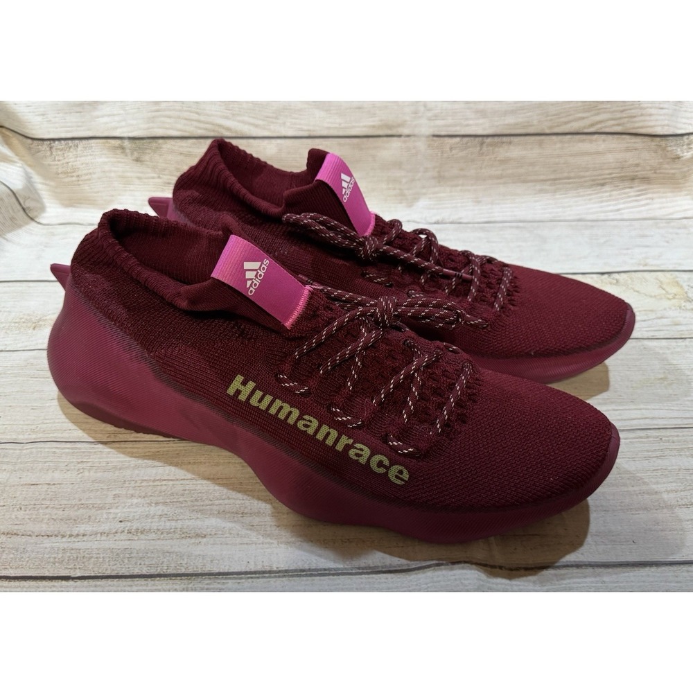 Adidas Pharrell Williams Humanrace Burgundy Knit Sneakers US 13 GW4879